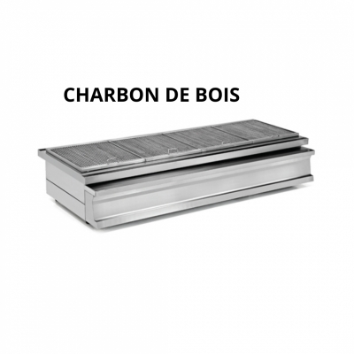 Barbecue au charbon de bois 160 cm